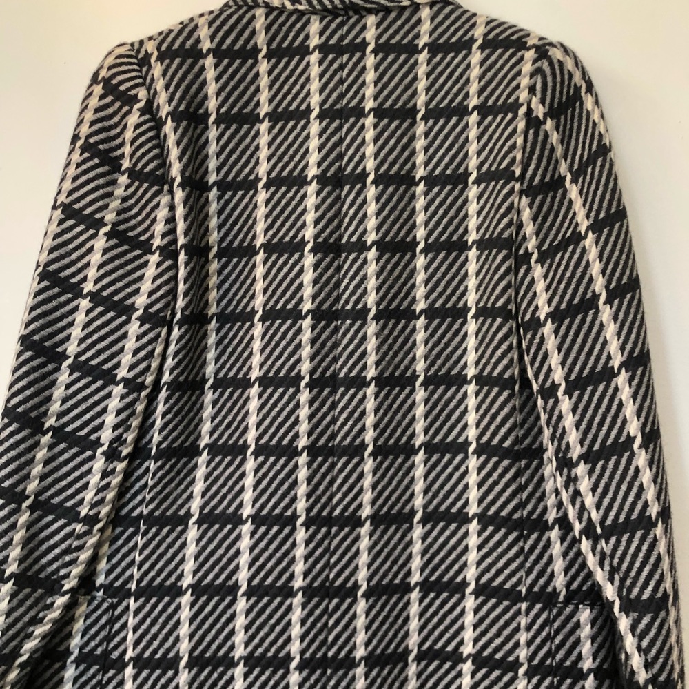 vintage wool blazer striped single breast wool coat harve benard size 4 - Picture 3 of 5